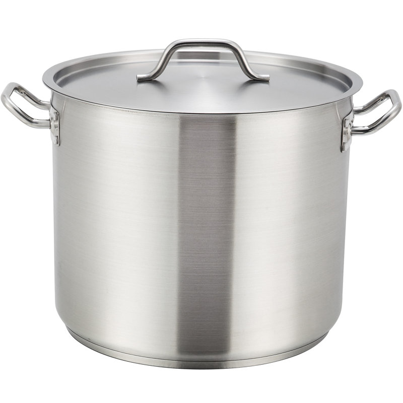 Winware 12 Quart Stainless Steel Stock Pot with Lid
