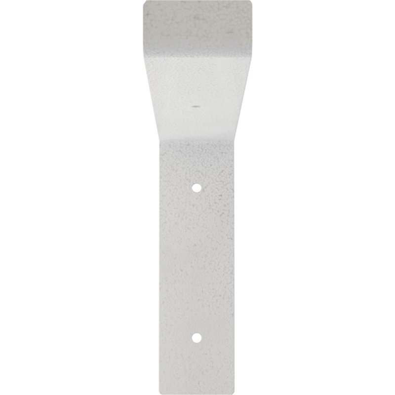Support de tablette en acier, Blanc martelé, H 7 po x l 2 po x P 12 po