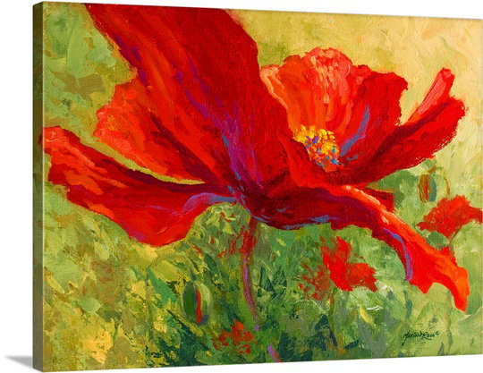 Red Poppies " Red Poppy I " by Marion Rose
