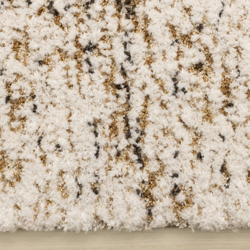 Tapis blanc doux doux et résistant aux taches, 5 pi 3 po x 7 pi 7 po, 5 pi 3 po x 7 pi 7 po