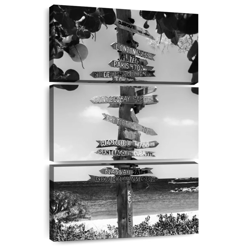 Panneau directionnel Nicci Key West II, H 32 po x l 20 po