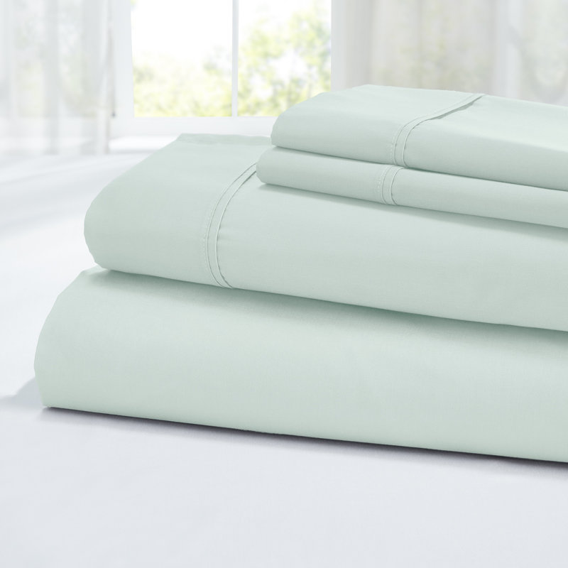 Modern Threads 400 Thread Count 100% Egyptian-Quality Cotton Sheet Set, Ultra Soft, Breathable, Durable, Celery