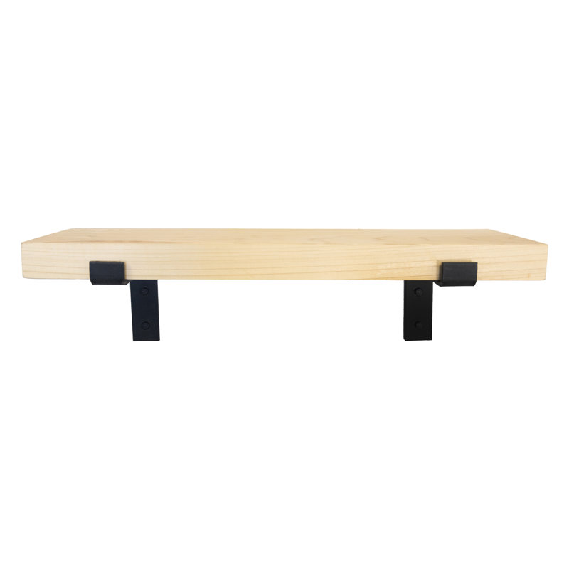 Tablette en bois massif Emerald Lee, H 2 po x l 64 po x P 4,5 po