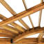 Espace d'intimité extérieur en bois - l 160,28 po x P 106,92 po x P 103,06 po