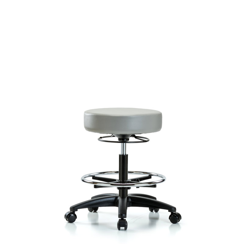Tabouret de laboratoire Calliope, Roulettes, Colombe