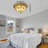 Regnild 20.47" Flush Mount LED Ceiling Light Stained Glass Shade Warm Light