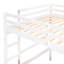 Lit mezzanine simple avec bureau - Bois massif blanc pour un arrangement de chambre à coucher confortable-66733770-66733771