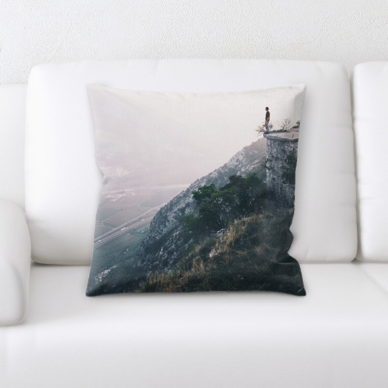 Microsuede Reversible Throw Pillow