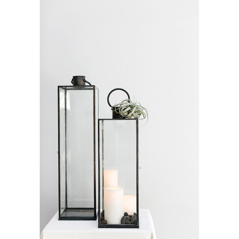 Lanterne d'extérieur moderne, H 31 po x l 8 po x P 8 po