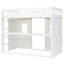 Lit mezzanine simple en blanc avec bois massif pour une utilisation à long terme - cadre supplémentaire-867647677-867647679