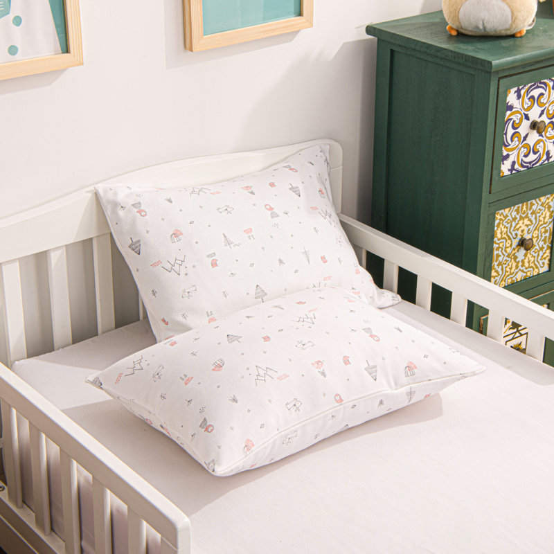 Taies d'oreiller en coton pour tout-petit, 13 po x 18 po, fermeture à enveloppe, hibou - NTBAY, Rose