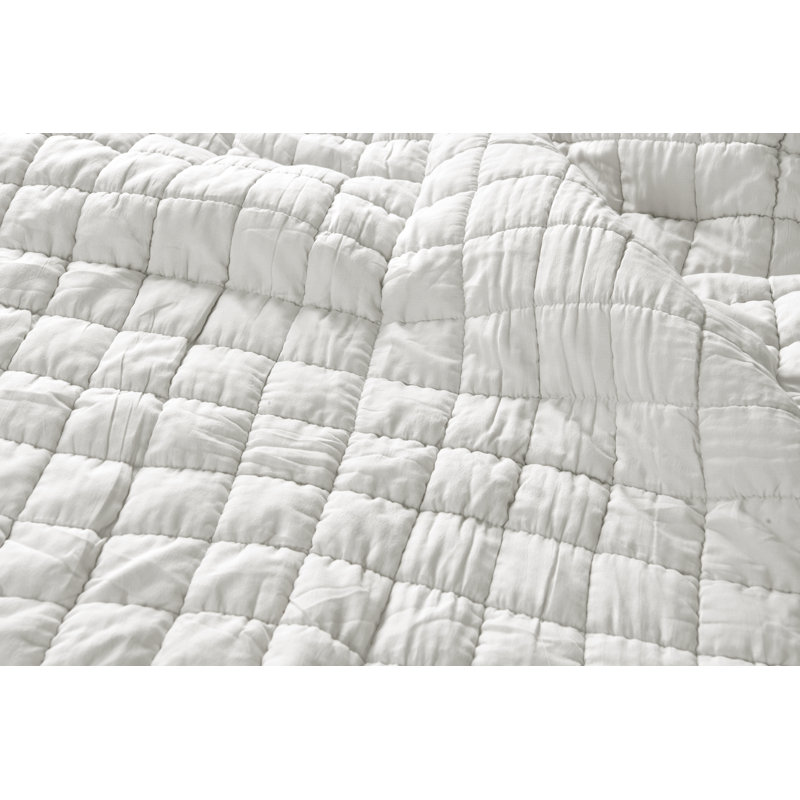 Bungert Polyester Solid Colour Bedspread, Natural