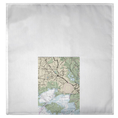 Serviette à main vermillon bay la carte nautique Sledmere