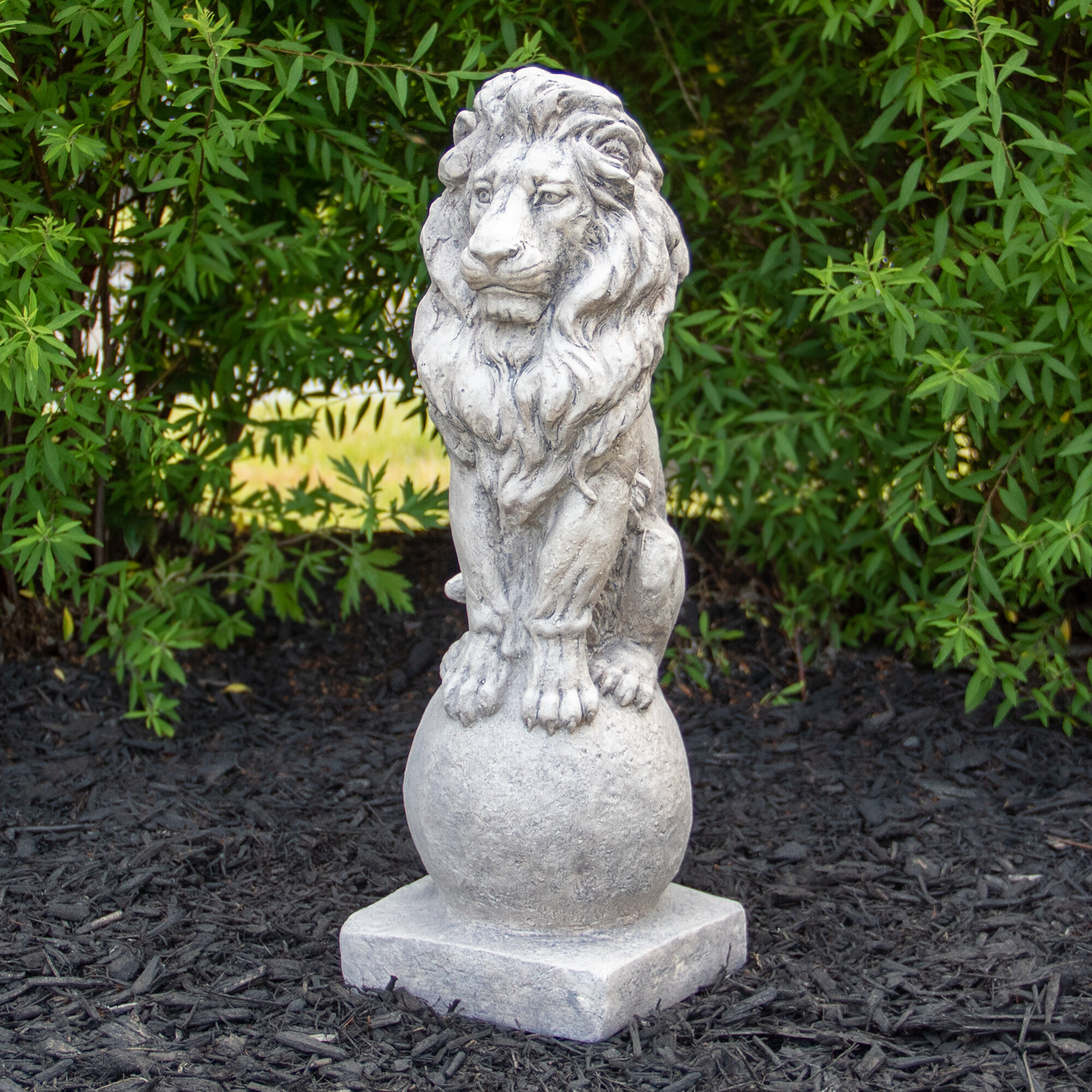 Statue de jardin en forme de lion 18 po