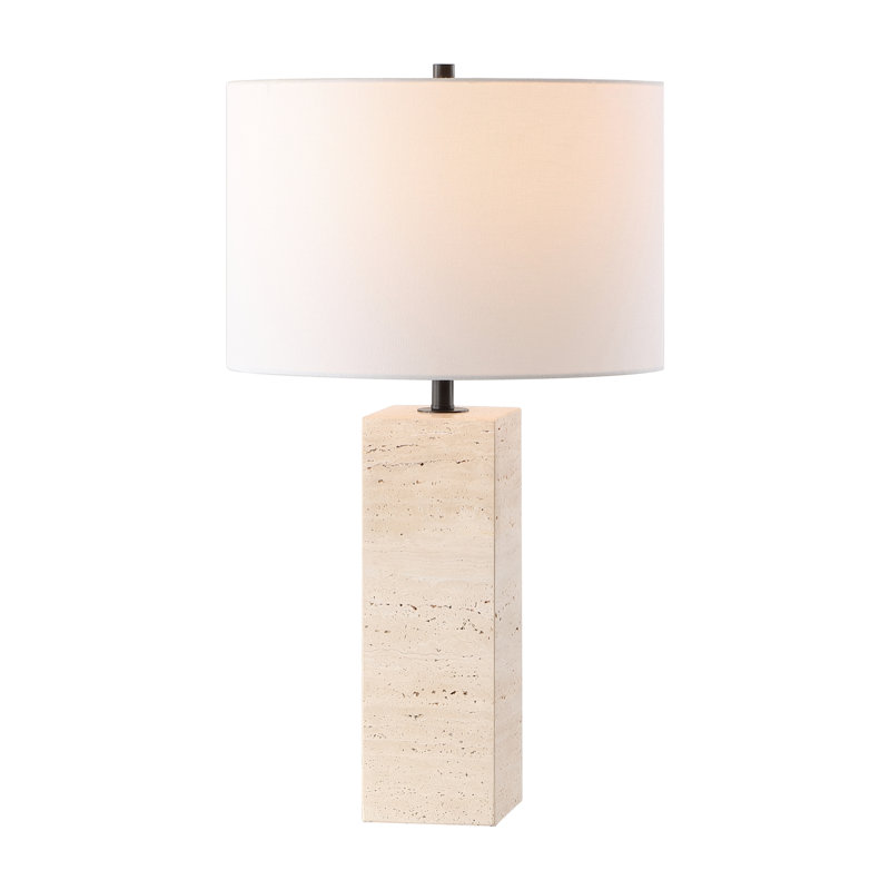 Aubray Table Lamp, Travertine
