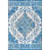 Lathan Bohemian FLAIR Boho Vintage Medallion Cream/Blue Rug