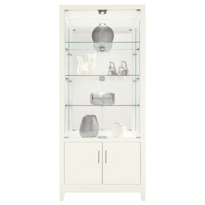 Larson 35.38 " W Glass Curio Cabinet