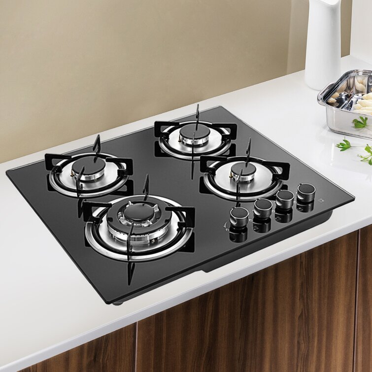 Gas Cooktop, 4/5 Burners Built-In NG LPG Gas Stove,High Power Burners For  Cooking, Household Kitchen Gas Stove Cooktop With Easy to Clean Tempered