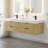 Livia 72" Wall-mounted Double Bathroom Vanity with White Artificial Drop-in Sink without Mirror