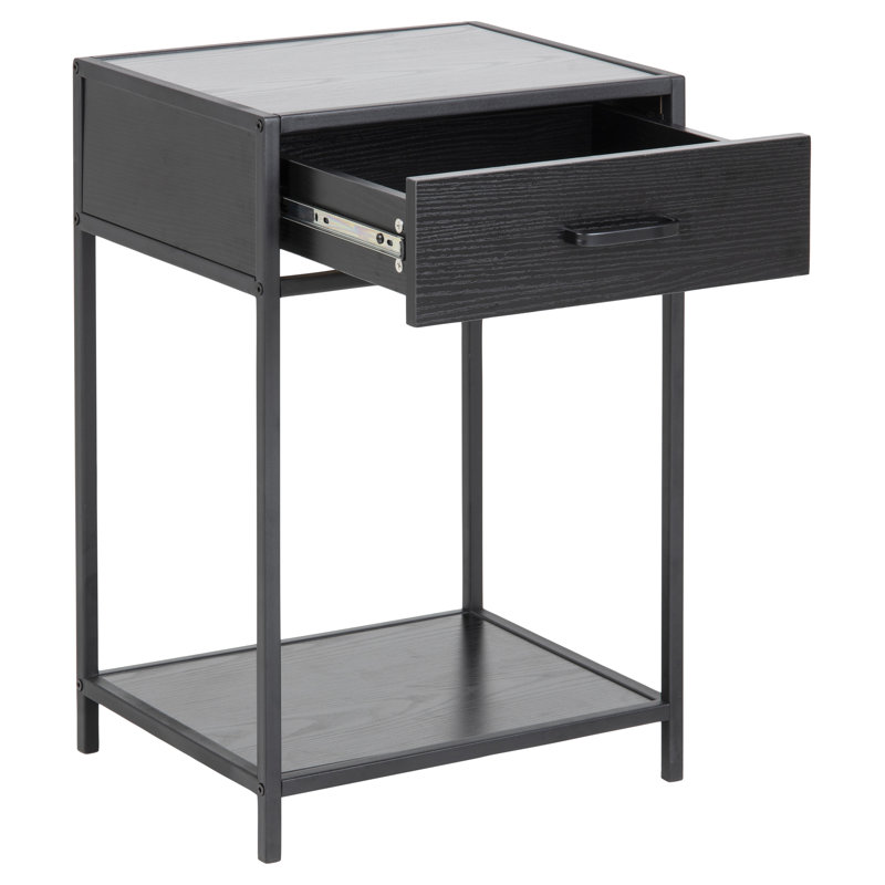 Imel 42cm W Manufactured Wood Bedside Table