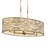 Kato 6-Light Oval Pendant - Havana Gold-1511346633
