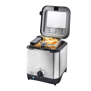 KitchenPerfected 1.0Ltr Compact Deep Fryer - Cream