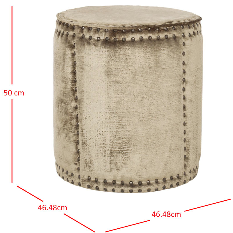 Dejon 46.5cm Wide Round Ottoman