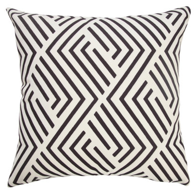 Geometric Maze Indoor/Outdoor Throw Pillow