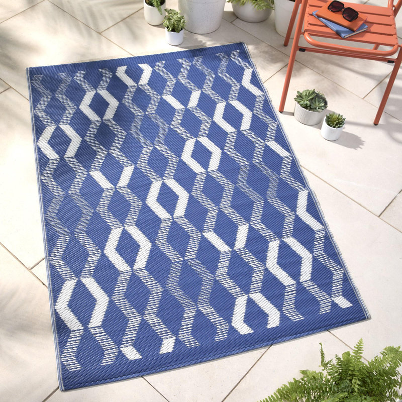 Rico Outdoor 100% Polypropylene Picnic Blanket, Blue