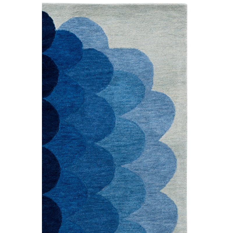 Tapis d'intérieur en laine touffeté à la main Metro, Rectangle 4 pi 0 po x 6 pi 0 po