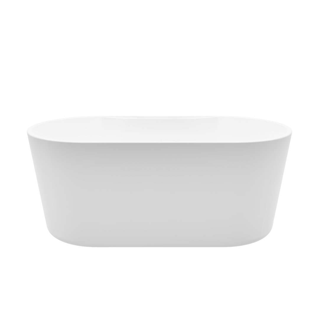 Cambie 56'' x 31.4'' Freestanding Soaking Acrylic Bathtub Wrought Studio™