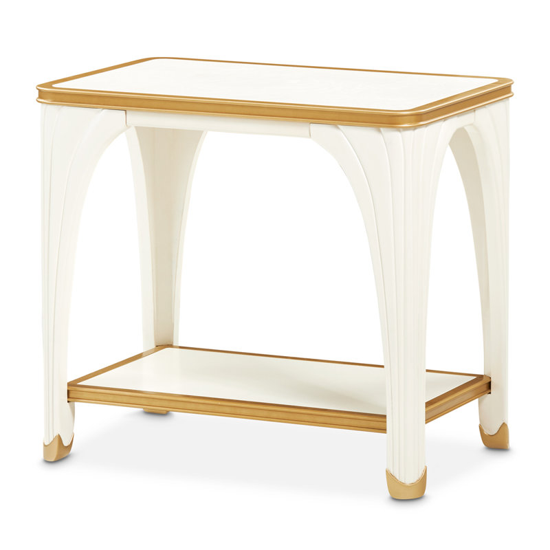 La Terrazza End Table, Cream