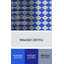 Tapis géométrique bleu / blanc-1904306244