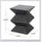 Johnnie Square Lightweight Concrete Outdoor Side Table