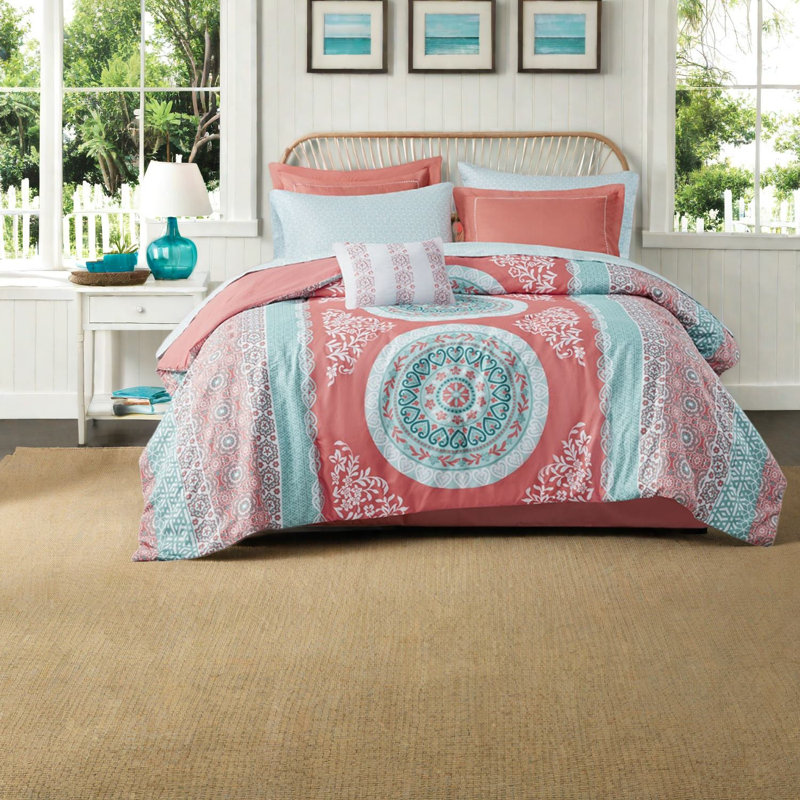 Complete Twin Xl Bedding Sets, Polyester Boho Medallion Style For Home