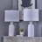 24'' White Ceramic  Table Lamp (Set Of 2)