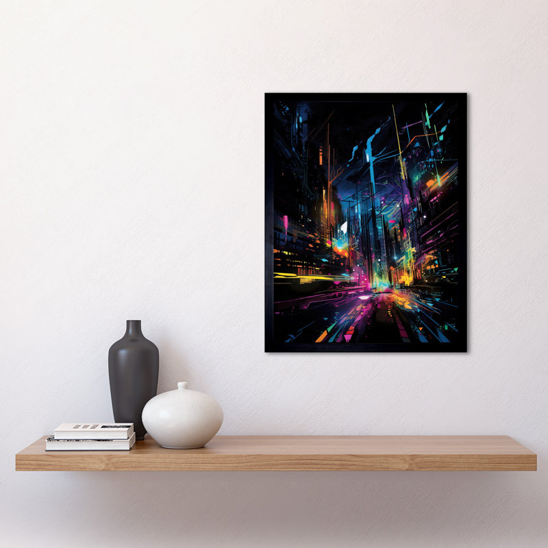 Liera New York City At Night - Single Picture Frame Print