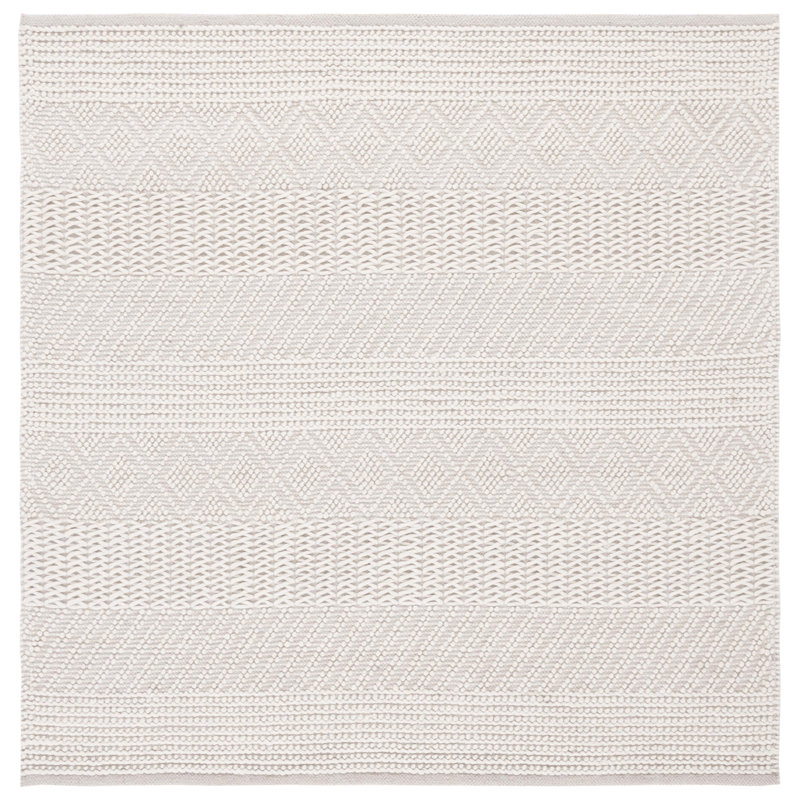 Natura Hand Woven Wool Geometric Rug, Rectangle 6' x 9'
