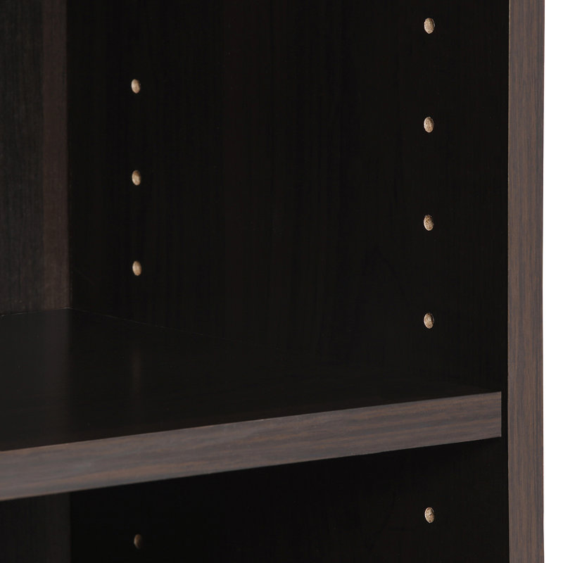180.8cm H x 62.9cm W Standard Bookcase, Blackwood
