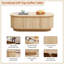 Table basse à plateau relevable l 43,3 po avec rangement-1269565532
