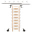Maple 8.92' 8-Step Wood Removable Sunburst Wheel Ladder-25409869-25409870-25409872