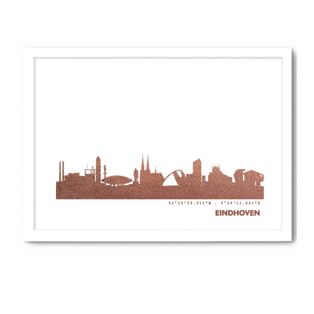 Gerahmtes Poster Eindhoven Skyline