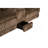 Manual Motion Loveseat Recliner Fur-Like Corduroy In Chocolate