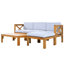 Ensemble de conversation modulaire 5 pièces avec canapé et coussins pour l'extérieur-2144818440