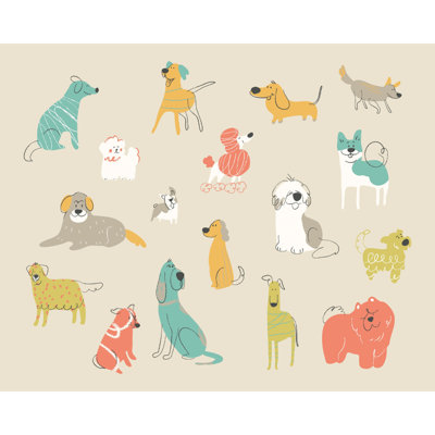 Happy Dogs - Wall Mural