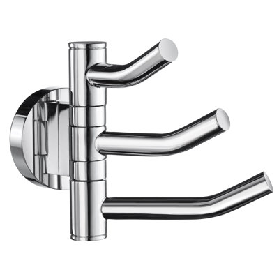 HOME collection wall mounted triple robe hook 