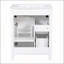 Meuble-lavabo compact de 24 pouces avec lavabo en céramique, structure en bois massif, armoire en panneau de fibres à densité moyenne et plusieurs options de rangement pour les petits espaces