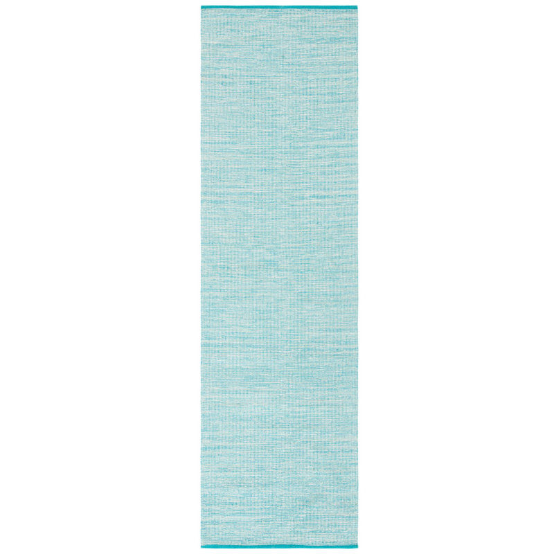 Leonardo Flat Weave Cotton Solid Color Rug, Runner 2'3" x 8'