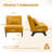 Langner 29.3" W Upholstered Accent Chair with Pillow -1972622451