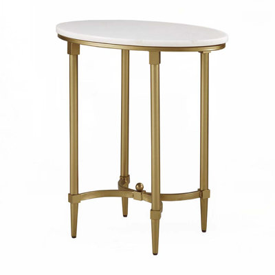 Marble  Top Coffee Table  With Metal Base